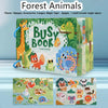 Busy Book for Kids – Animals, Vehicles, Dinosaurs Stickers, Matching Numbers and Letters, Interactive Learning Activity Book