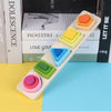 Educational Rainbow Tower Four Column Shape Twist Baby Toy