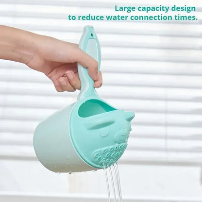 Baby Shower Toddler Shampoo Cup Cute Cartoon Baby Bath Spoons with Protect Kid Eyes Child Washing Hair Cup Kids Bathing Tool