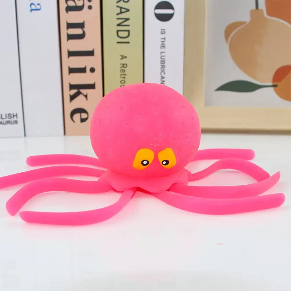 Baby Bath Sponge Octopus Toy – Water Absorbing Squeeze Stress Relief Toy