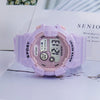 YIKAZE Kids Fashion Luminous Waterproof Alarm Clock Watch for Boys and Girls Student Smart Electronic Gift