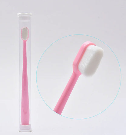 Environmentally Friendly Toothbrush Ultra-fine Soft Flat and Waves Head Deep Cleaning Teeth Adult Kids Manual Toothbrush for Oral Care