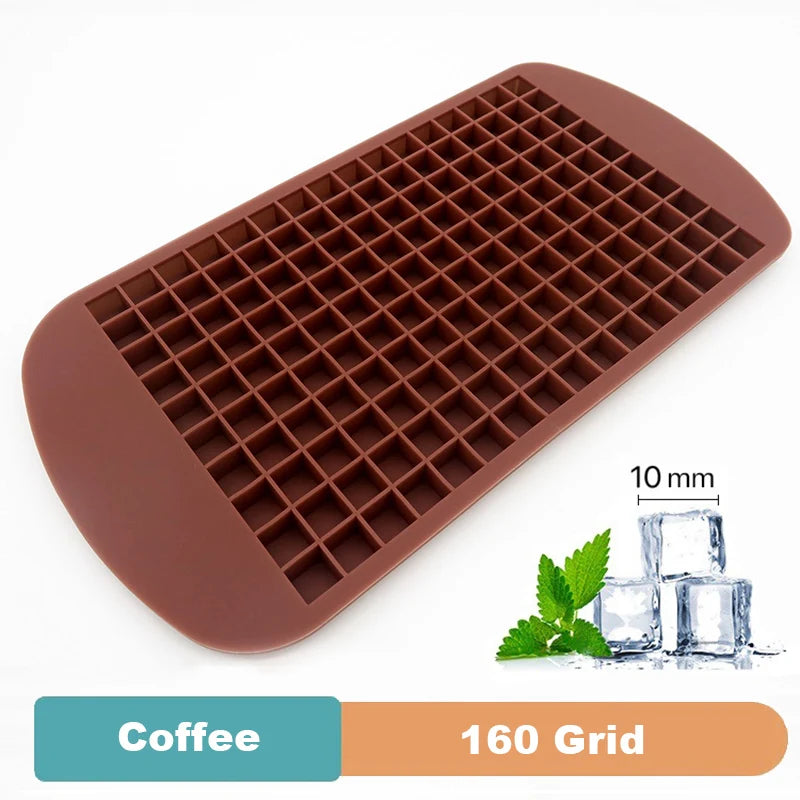 Silicone Ice Cube Tray - 4/6/8/15/160 Grid Square Mold