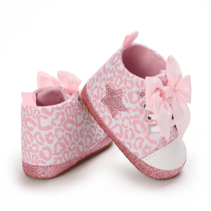 Spring and Autumn Women's Baby Casual Sports Shoes Soft Sole Anti-Slip Indoor and Outdoor First Step Walking Shoes