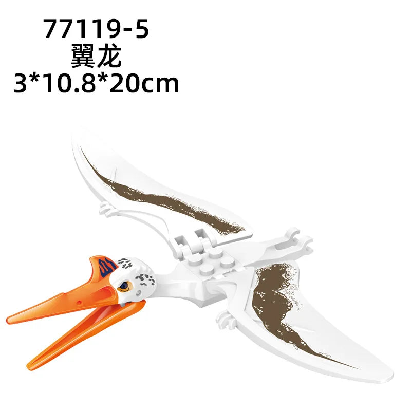 Jurassic World 3 Brutal Raptor Building Blocks – Tyrannosaurus, Indominus, and I-Rex Dinosaur Toy for Kids