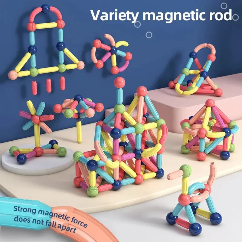 128PCS Magnetic Building Blocks Construction Set