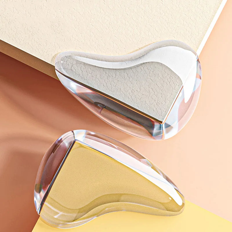 4Pcs Baby Safety Silicone Corner Guards – Transparent Anti-Shock Table Edge Protectors