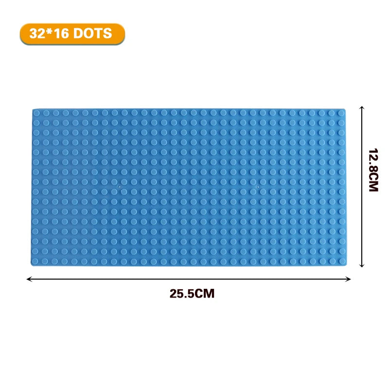 32x32 and 32x16 Dots Classic Base Plates – MOC DIY Plastic Bricks for City Building Blocks Toys