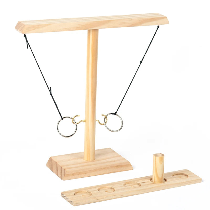 Ring Toss Game for Adults - Hook and Ring Handmade Wooden Toss Game, Outdoor/Indoor Games, Patio Decor, Yard Games
