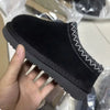 Kids Winter Fur Slippers Classic Ankle Snow Boots Warm Slip-On Shoes