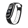 Fashion Kids Sports Waterproof LED Digital Watch Two-Tone Silicone Strap for Teen Boys and Girls