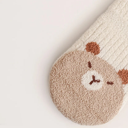 Winter New Thickened Warm Coral Fleece Baby Long Socks - Newborn & Kids Cute Warmer Knee Socks for Girls & Boys | Boneless Socks for 0-5Y
