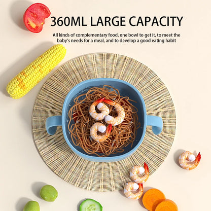 Modabebe 2PCS Baby Sucker Bowl Set – Waterproof Suction Snack Bowl, Kids Tableware, Children’s Dishes, Kitchenware