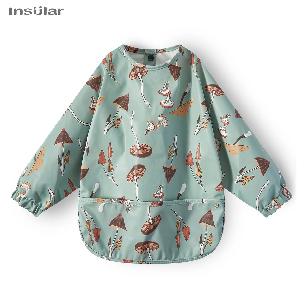 Waterproof Long-Sleeve Baby Bib with Pocket – Full-Cover Feeding Apron for Mess-Free Mealtime - Kidzy Market