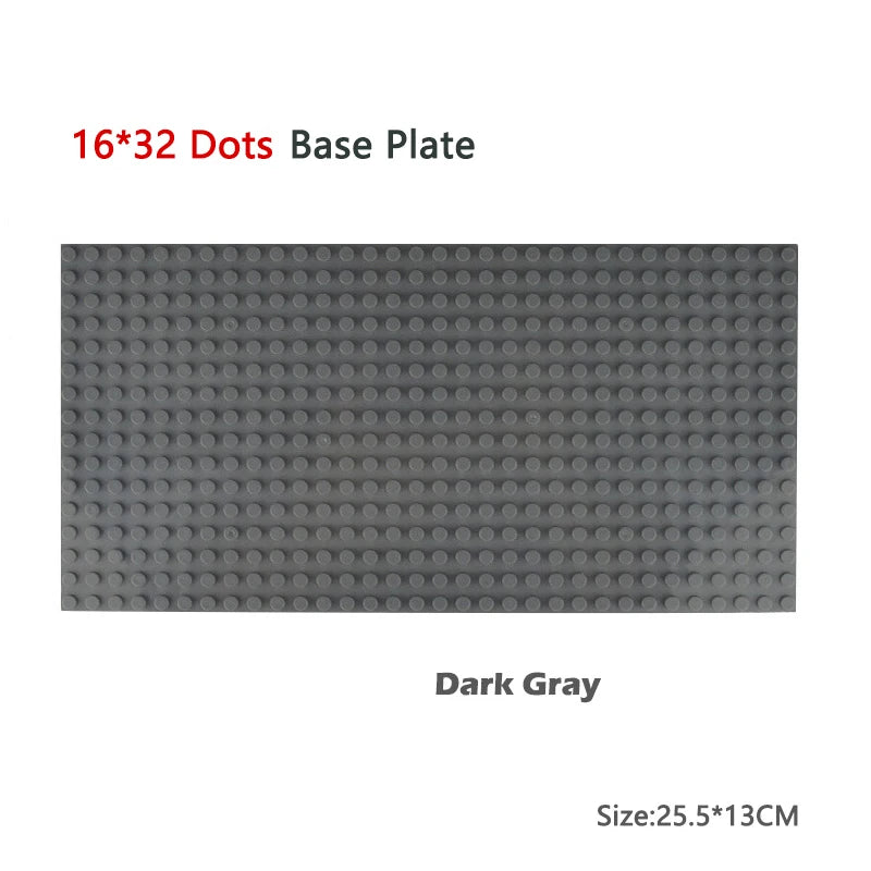 Classic Baseplates 32x32, 16x32, and 16x16 Dots – DIY Plastic Building Blocks Construction Toys