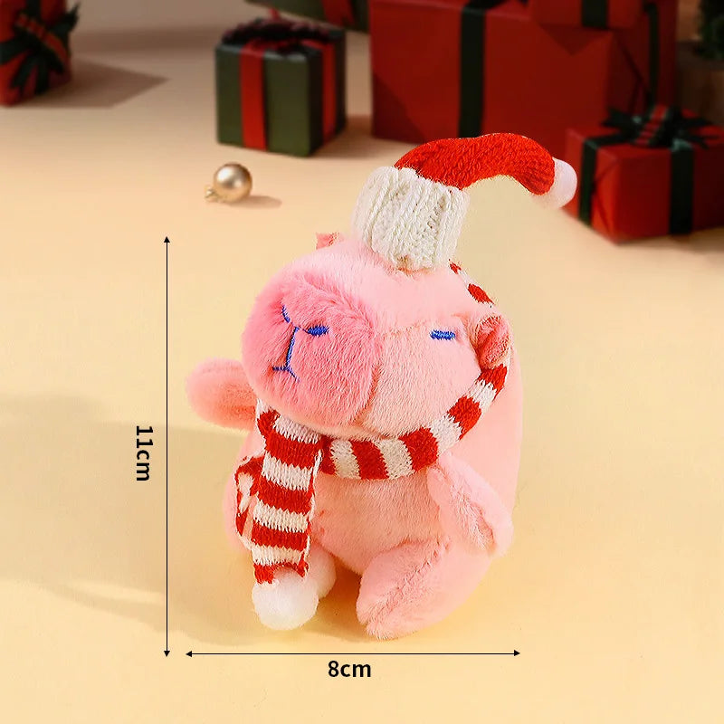 Cute Cartoon Capybara Plush Pendant, Bag Hanging Ornament and Keychain Doll