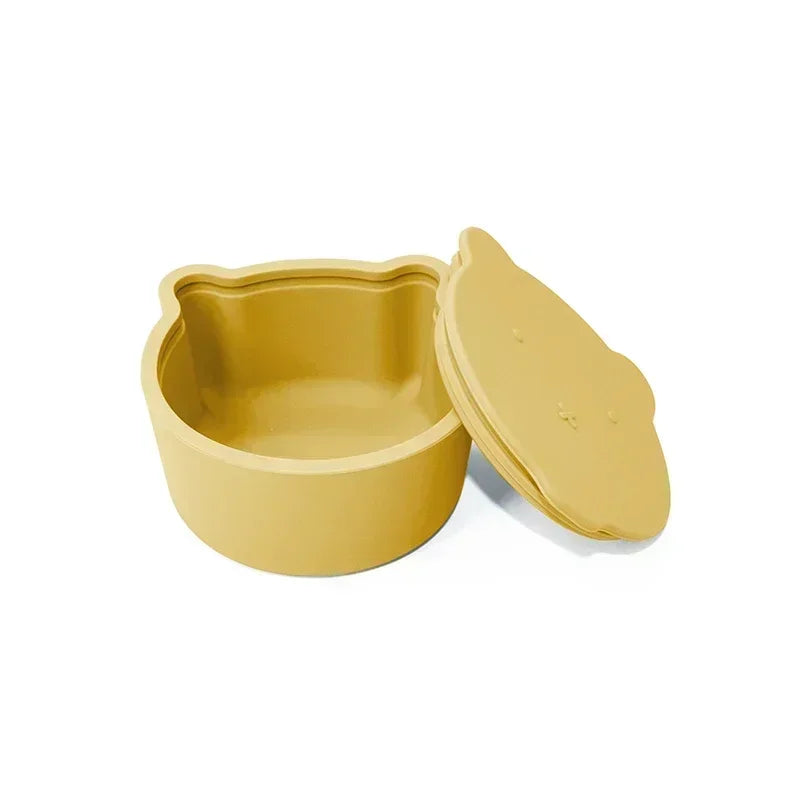 WOLIFE Baby Food Storage Box – Portable Snack Storage Box, Edible Grade Silicone Snack Cups, Travel Tableware Accessories for Kids