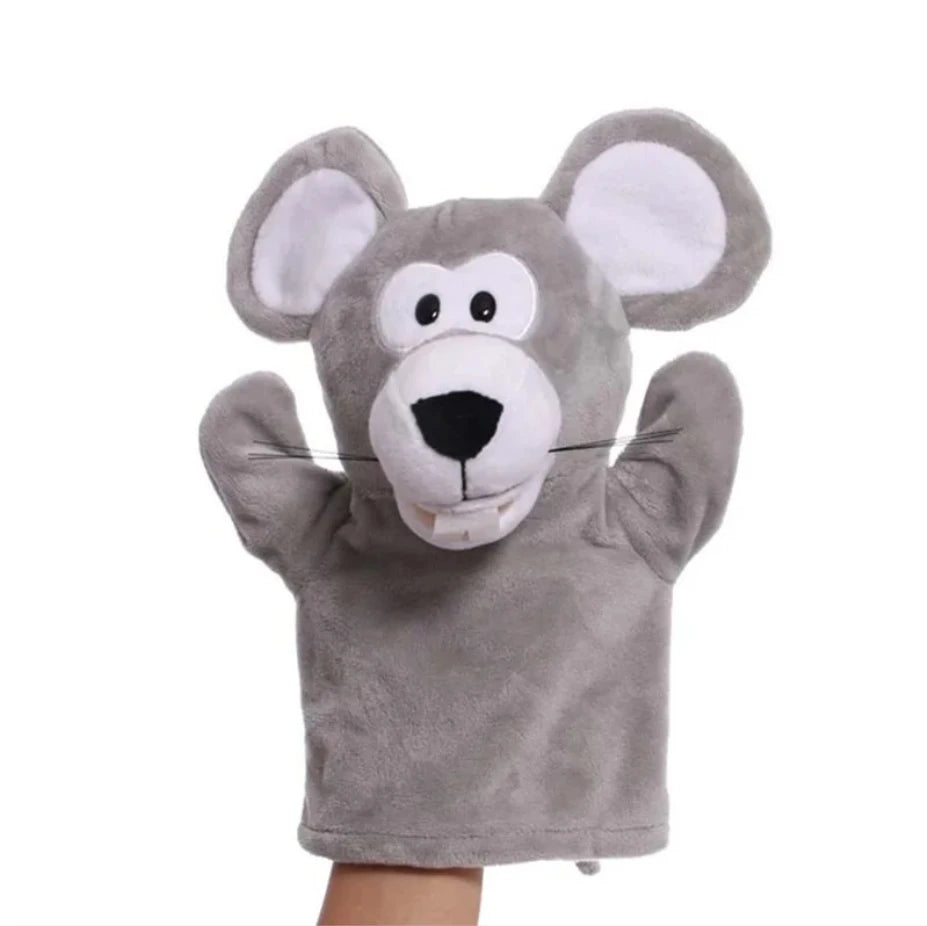 Soft Plush Horse Hand and Finger Puppet, Cartoon Toy for Kids Party Decoration