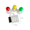Busy Board DIY Accessories – Lamps and Doorbell Montessori Teaching Aids for Hands-On Skills, Sound and Color Recognition Wooden Toys