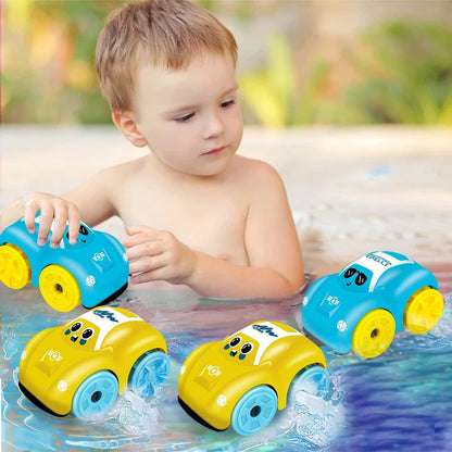 Children’s Clockwork Bath Toy – Floating ABS Cartoon Amphibious Car