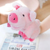 Stuffed Plush Hand and Finger Puppets, Duck Lamb Cow Dog Horse Educational Toy for Kids