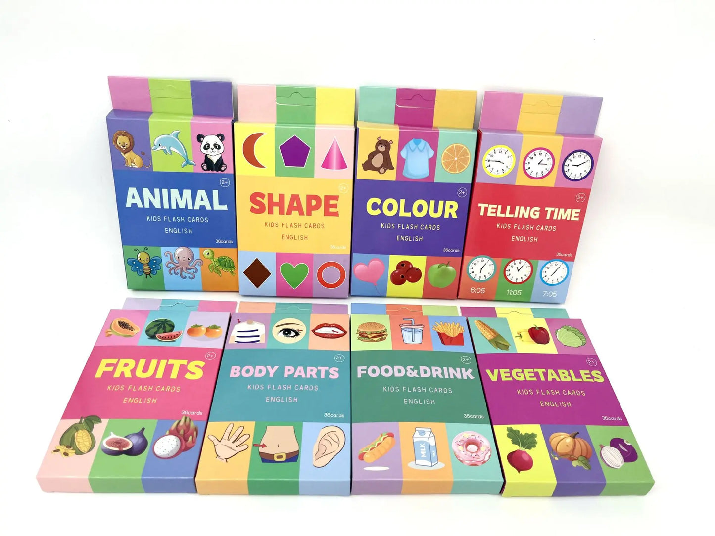 Montessori Alphabet Flashcards for Kids – 36 Cards, 8 Themes, Educational Learning Toy for Reading and Writing (Ages 3-14)