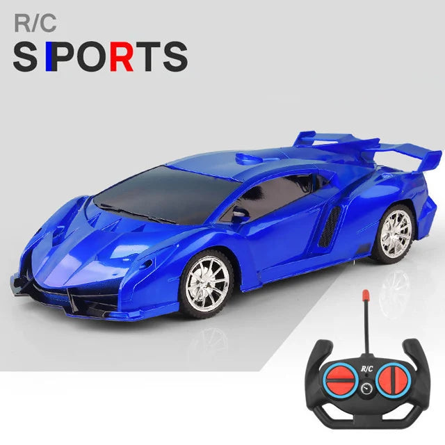 1/18 RC Car with LED Lights and 2.4G Remote Control High-Speed Drift