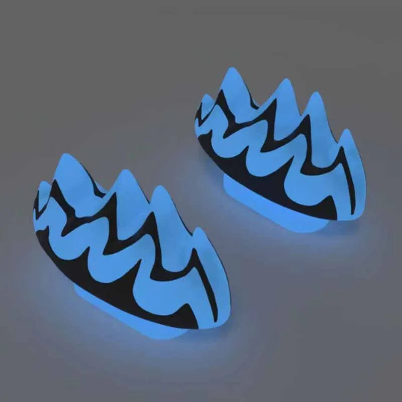 1 Pair DIY Shoe Charms – Glowing Unicorn, Strawberry, Lantern & Fin Accessories for Shark Slippers