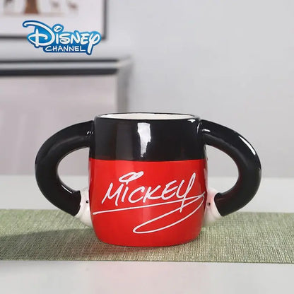 Disney Mickey & Minnie Ceramic Mug — Cartoon Pen Holder & Kids Drinking Cup, Desk Organizer Gift