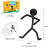 Montessori Sports Puzzle Set for Ages 3+ - Stick Figure Activity Kit with 24 Double-Sided Cards