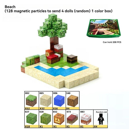 Creative Street View Magnetic Building Block Bricks – Famous World Architecture DIY Model for Kids