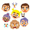 Parent-Child Felt Board Emotion Learning Toy – Facial Expression Puzzle Set for Kids Ages 3-12