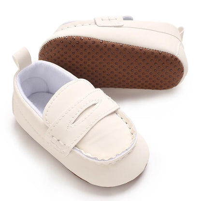 Solid Color Baby Casual Soft Soled Walking Shoes 0-1 Year Old Infants Toddlers Bean Shoes Forefoot Shoes