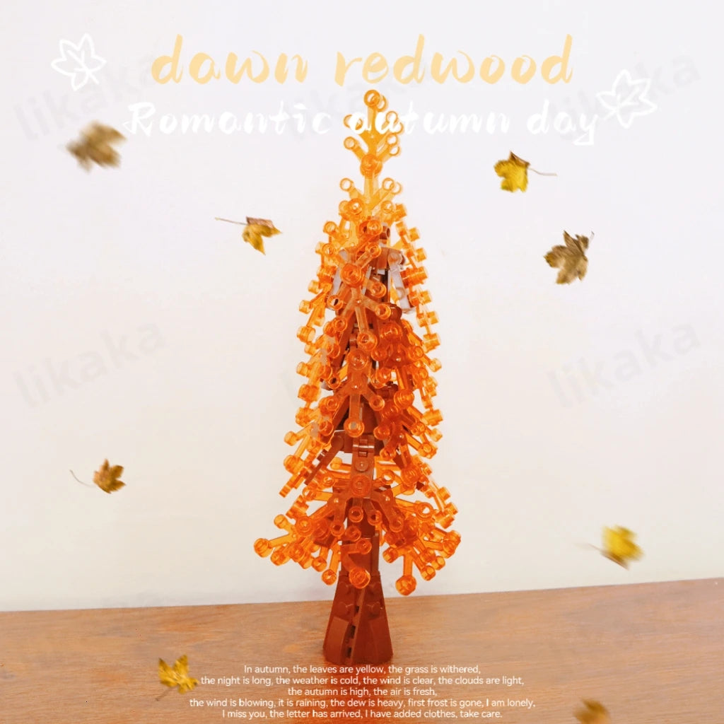 City Trees Building Blocks – MOC Redwood DIY Toy Set for Kids, Compatible with Classic Bricks, Children's Gift