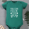 “You Can Pass Me to My Aunt Now” – Fun Baby Onesie, American Style Harajuku Cotton Romper for Newborn Boys, Cozy & Breathable