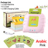 Talking Flashcard Learning Machine for Kids Preschool Audio Flashcards USB Rechargeable 112 Cards (English/Spanish/Arabic)