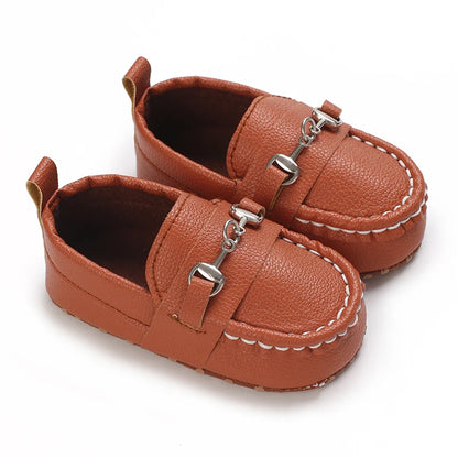 Casual Slip-On Loafer Shoes for Baby Boys – Lightweight Non-Slip Flat Shoes for Indoor & Outdoor Walking