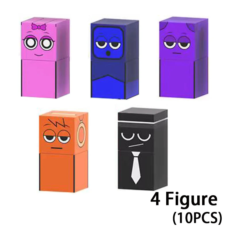 Sprunki Magnetic Building Block Cube Mine World Set for Kids 3+