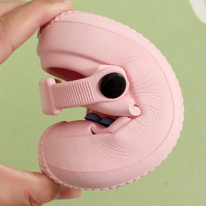 Summer Children’s Hole Slippers – Girls’ Fashion Flower Sandals, Soft Bottom Kids’ Beach Shoes, Toddler Home Slippers