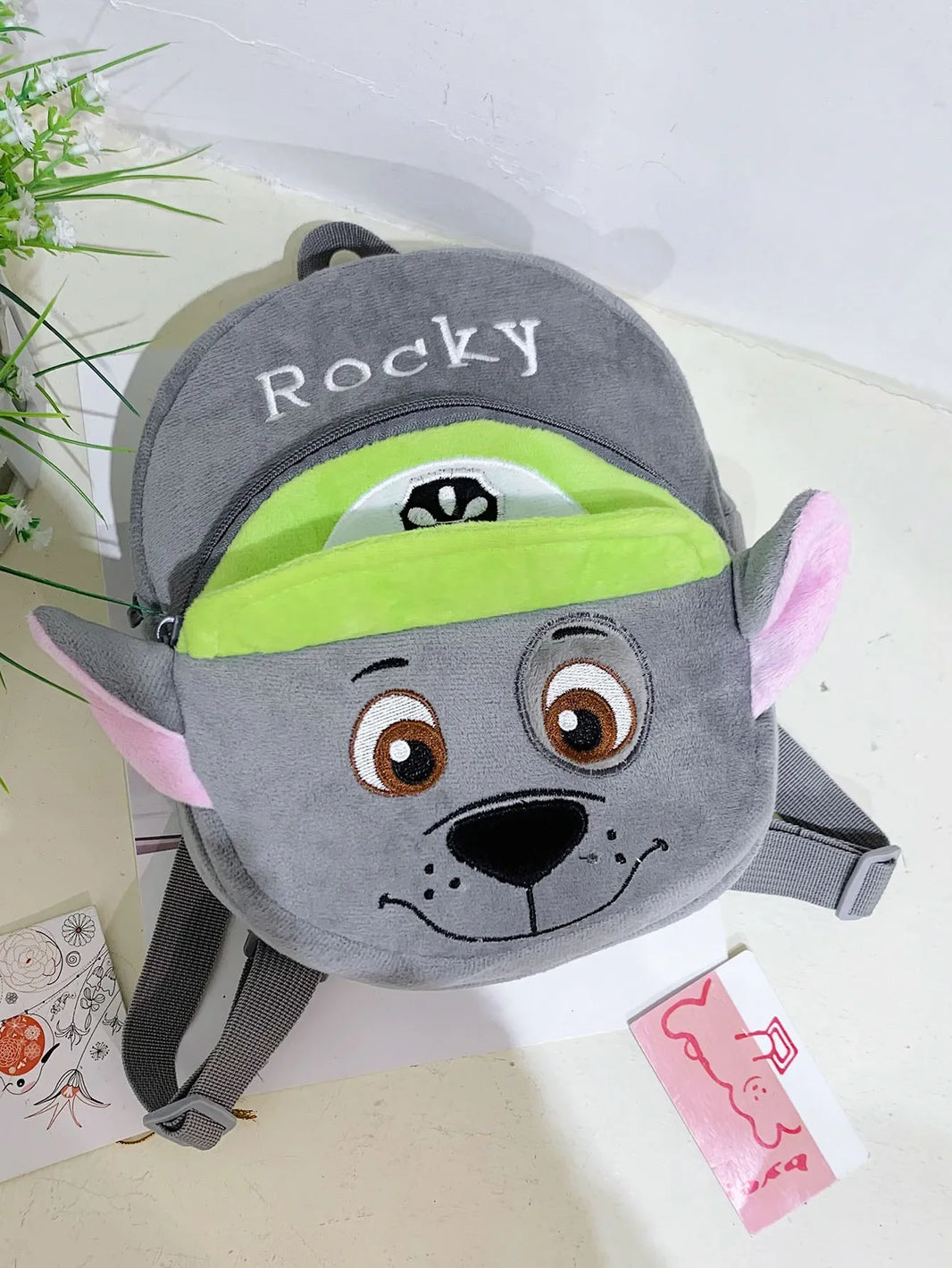 Paw Patrol Plush Backpack – Cartoon Puppy Dog Skye, Chase, and Marshall School Bag for Kids