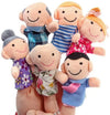 Baby Animal Finger Puppet Set, Duck Plush Hand Puppets Cartoon Family Educational Toy