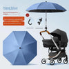 Baby Stroller Solid Color Sunade Umbrella Sunshade Bendable Arm Clip-On Handle Trolley Sunshade Accessory for Outdoors
