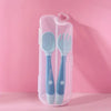 Baby Children Spoon Fork Set – Soft, Bendable Silicone Training Utensils for Toddlers