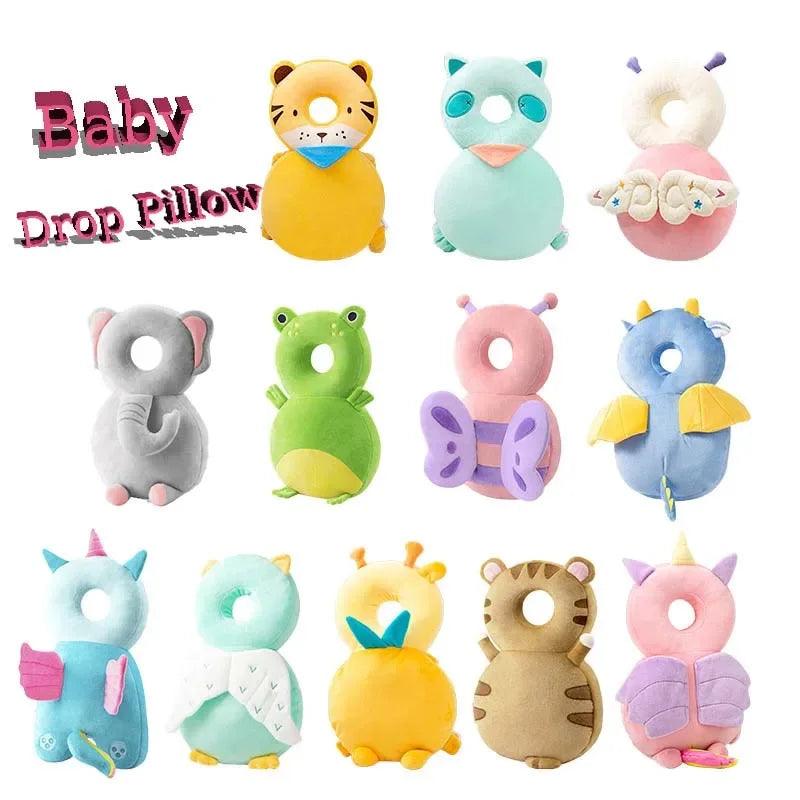 1-3 Year Baby Safety Head Protector – Plush Cartoon Cushion Backpack with Soft PP Cotton for Toddlers