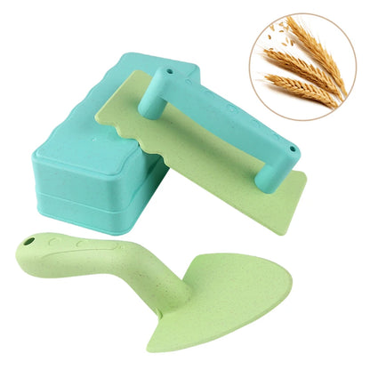 3Pcs Snow & Beach Sand Castle Brick Molds — Outdoor Build Toy For Kids
