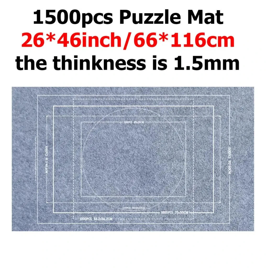 Puzzle Storage Blanket, Children Puzzle Toy, Multiple Specifications with Bag, Portable Parent-Child Early Education Gift, TMZ