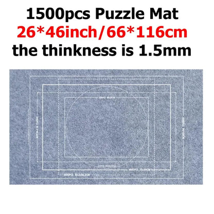 Puzzle Storage Blanket, Children Puzzle Toy, Multiple Specifications with Bag, Portable Parent-Child Early Education Gift, TMZ