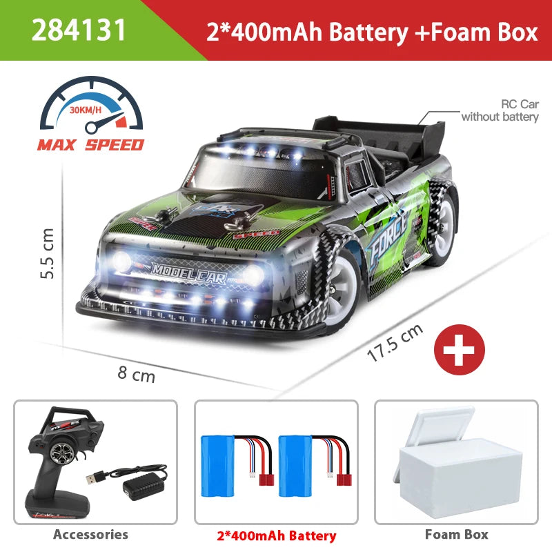 WLtoys 1:28 Mini RC Car with 30km/h Speed and 4WD Remote Control Drift