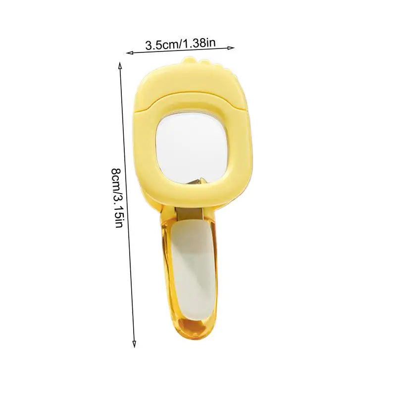 Baby Light Up Nail Clippers, Portable Travel Nail Scissors, Fingernail & Toenail Trimmer, Pocket-Sized Nail Cutter for Kids and Adults