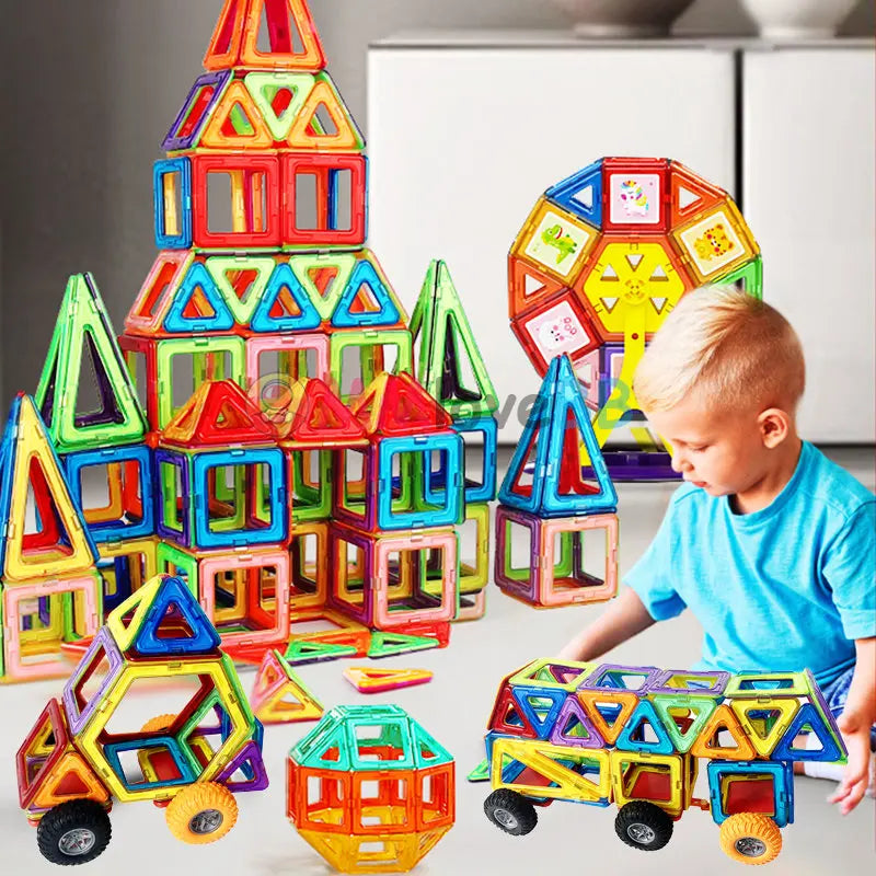 Big Size Magnetic Blocks Designer Construction Set for Kids